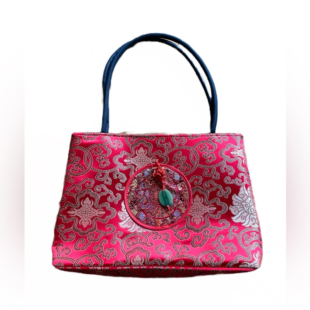 Asian Style Full Zipper Tote Bag
